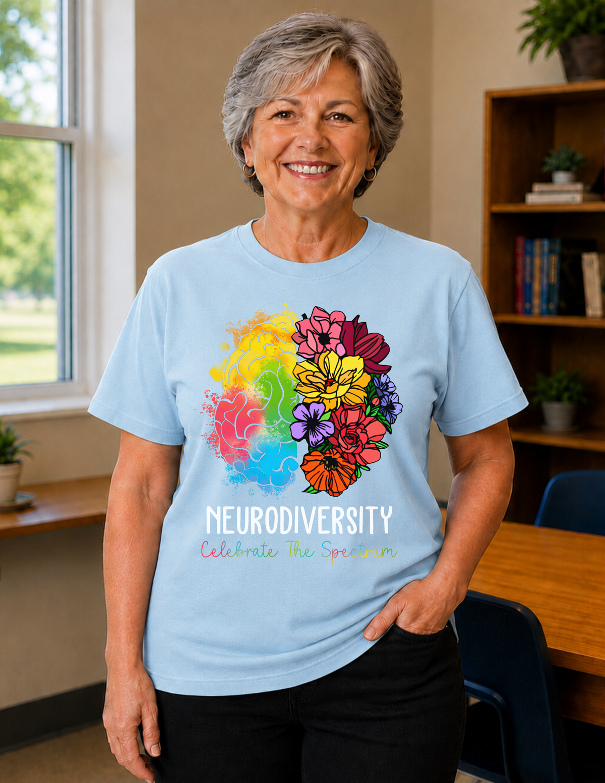 Neurodiversity Celebrate The Spectrum T-Shirt  |  ADULT