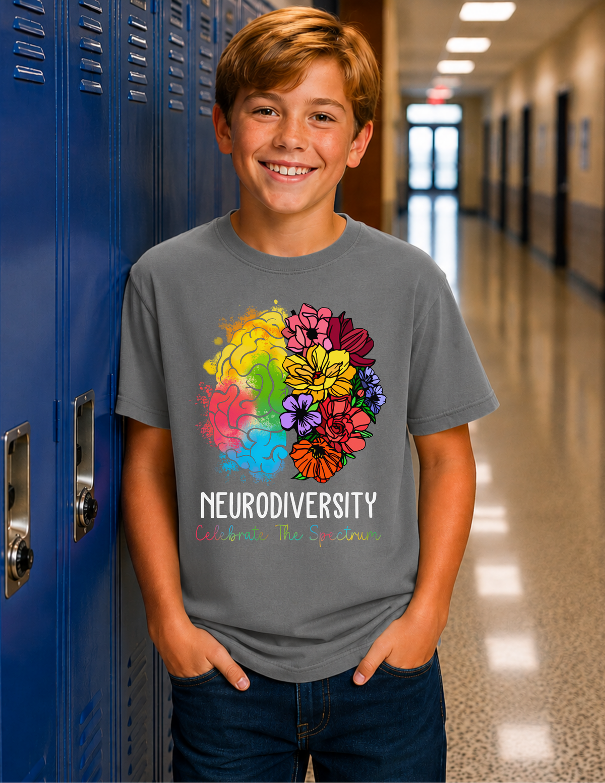 Neurodiversity Celebrate The Spectrum T-Shirt | YOUTH