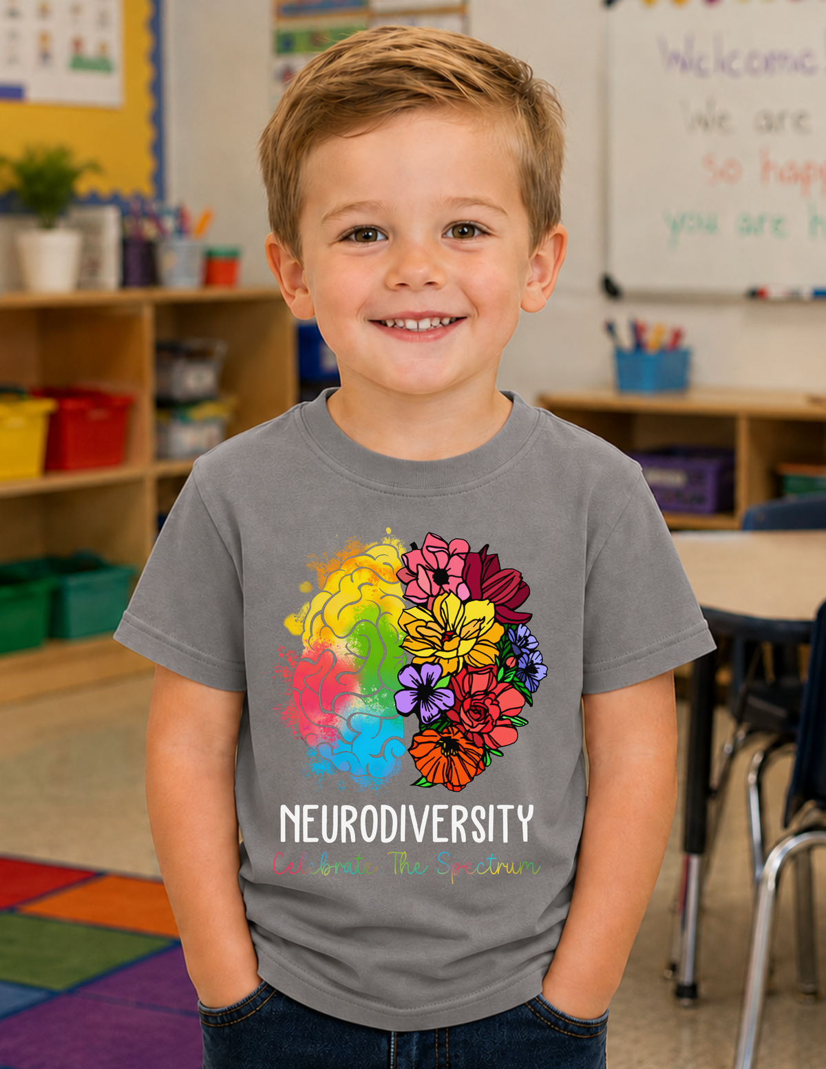 Neurodiversity Celebrate The Spectrum T-Shirt | YOUTH