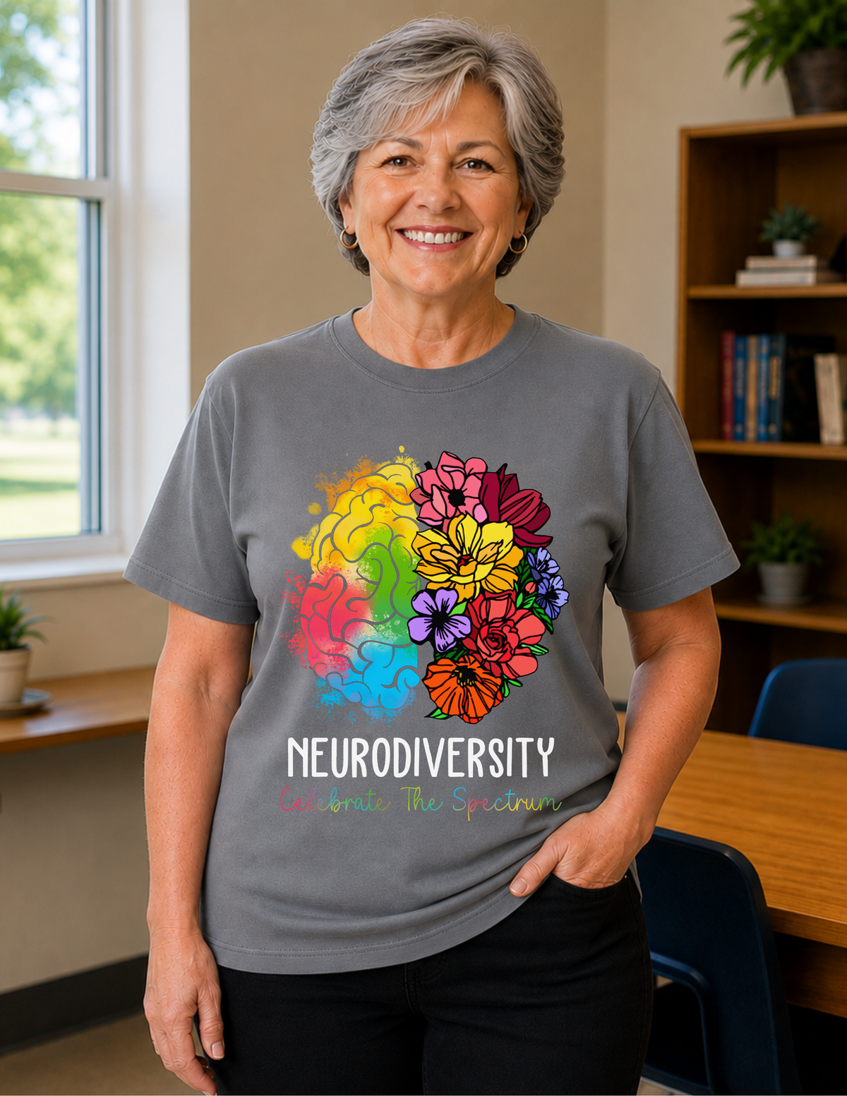 Neurodiversity Celebrate The Spectrum T-Shirt  |  ADULT