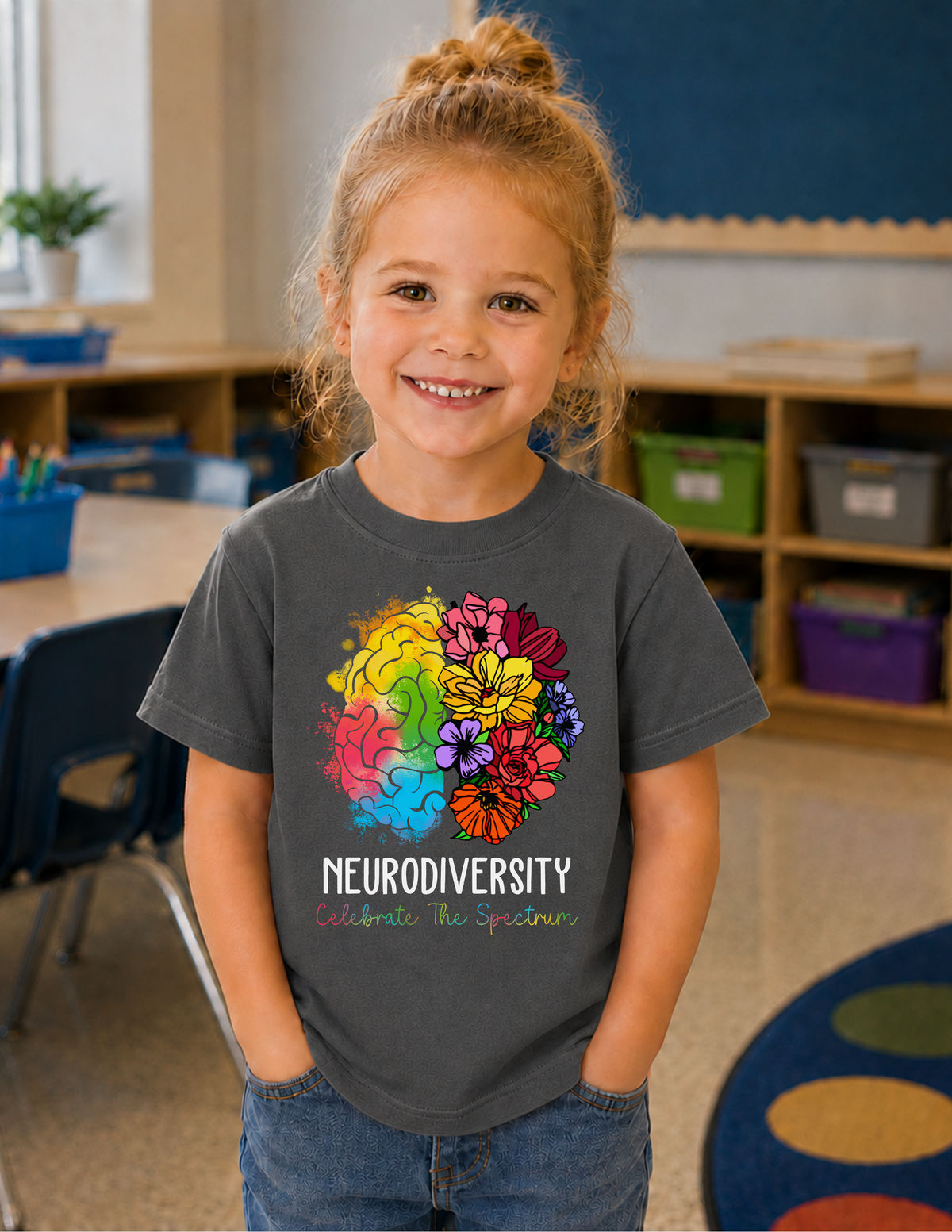 Neurodiversity Celebrate The Spectrum T-Shirt | YOUTH