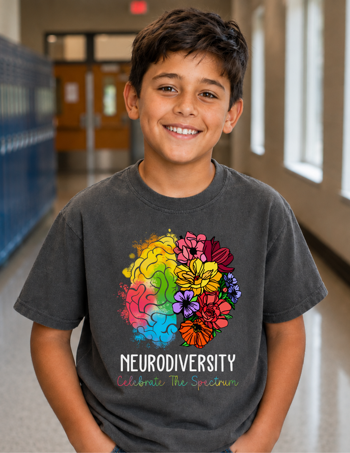 Neurodiversity Celebrate The Spectrum T-Shirt | YOUTH