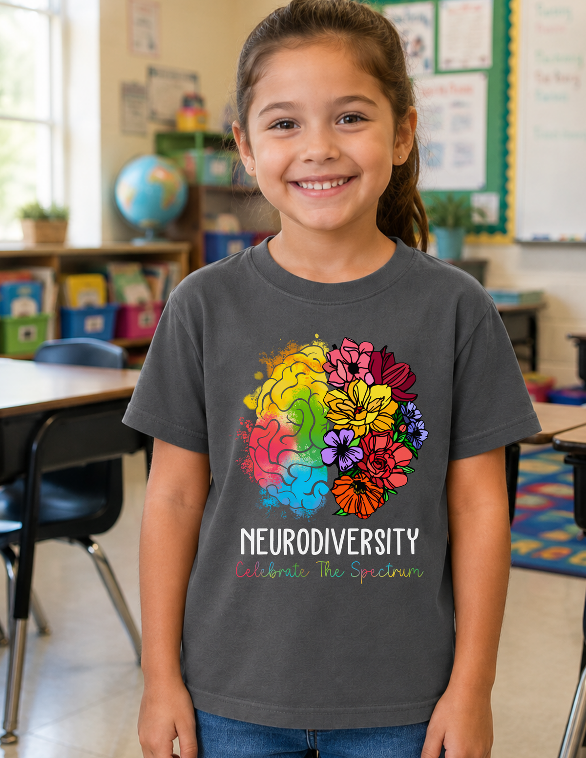 Neurodiversity Celebrate The Spectrum T-Shirt | YOUTH