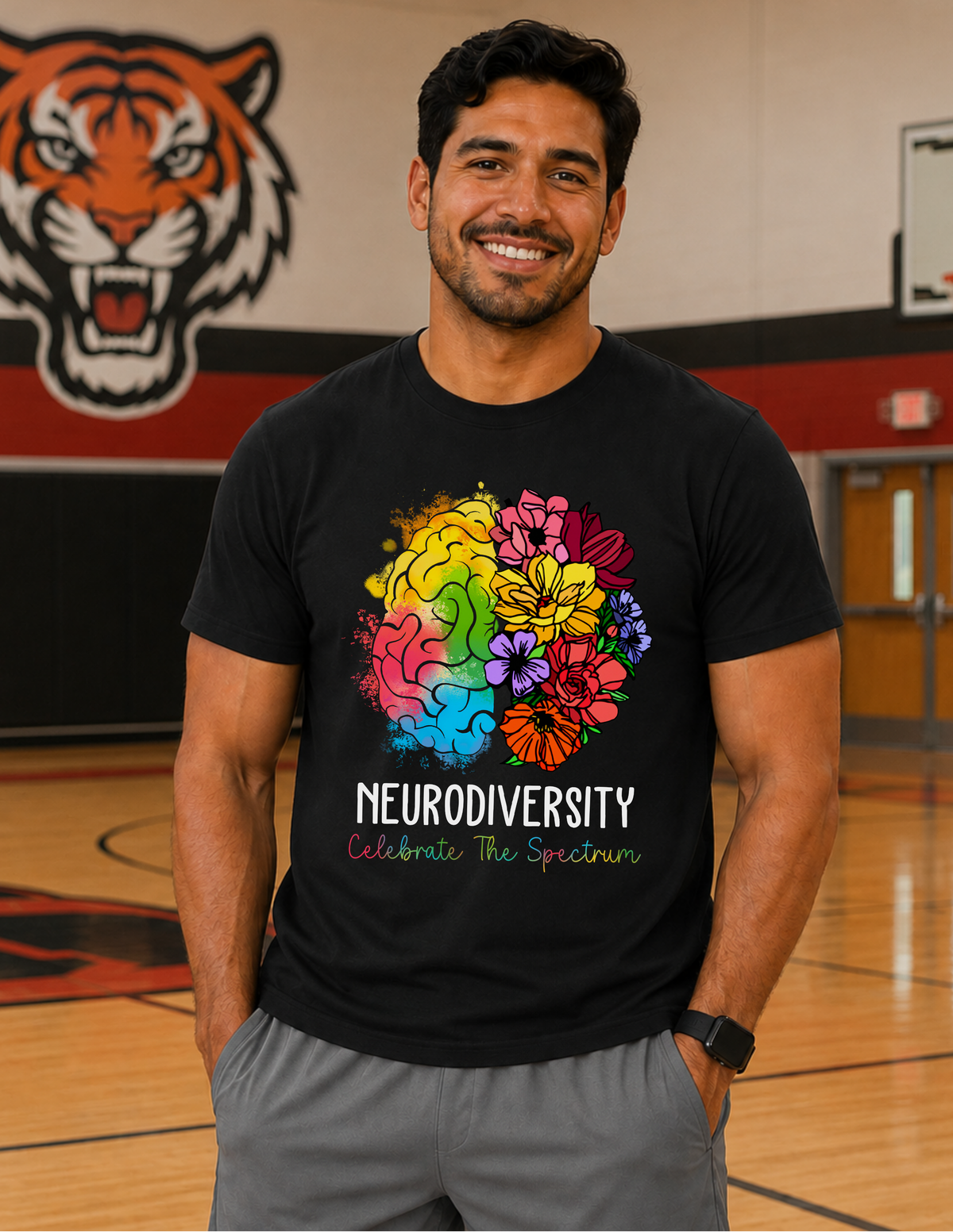 Neurodiversity Celebrate The Spectrum T-Shirt  |  ADULT