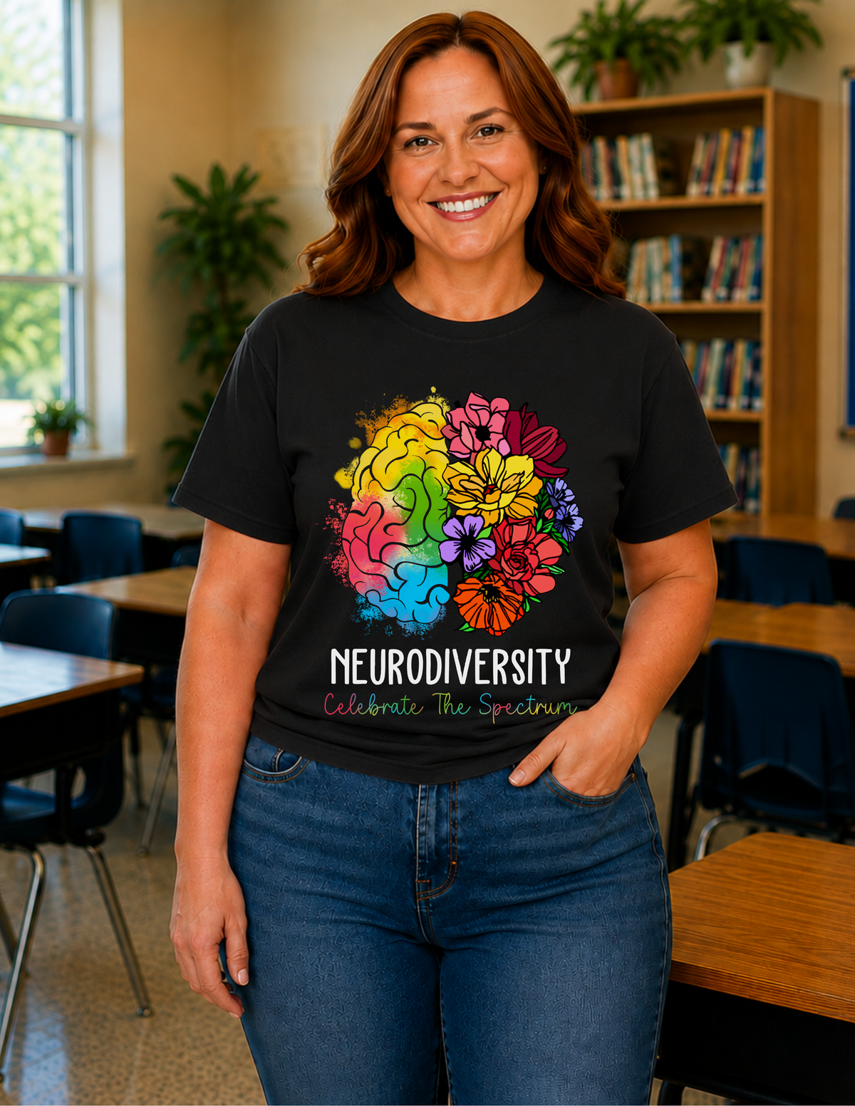 Neurodiversity Celebrate The Spectrum T-Shirt  |  ADULT