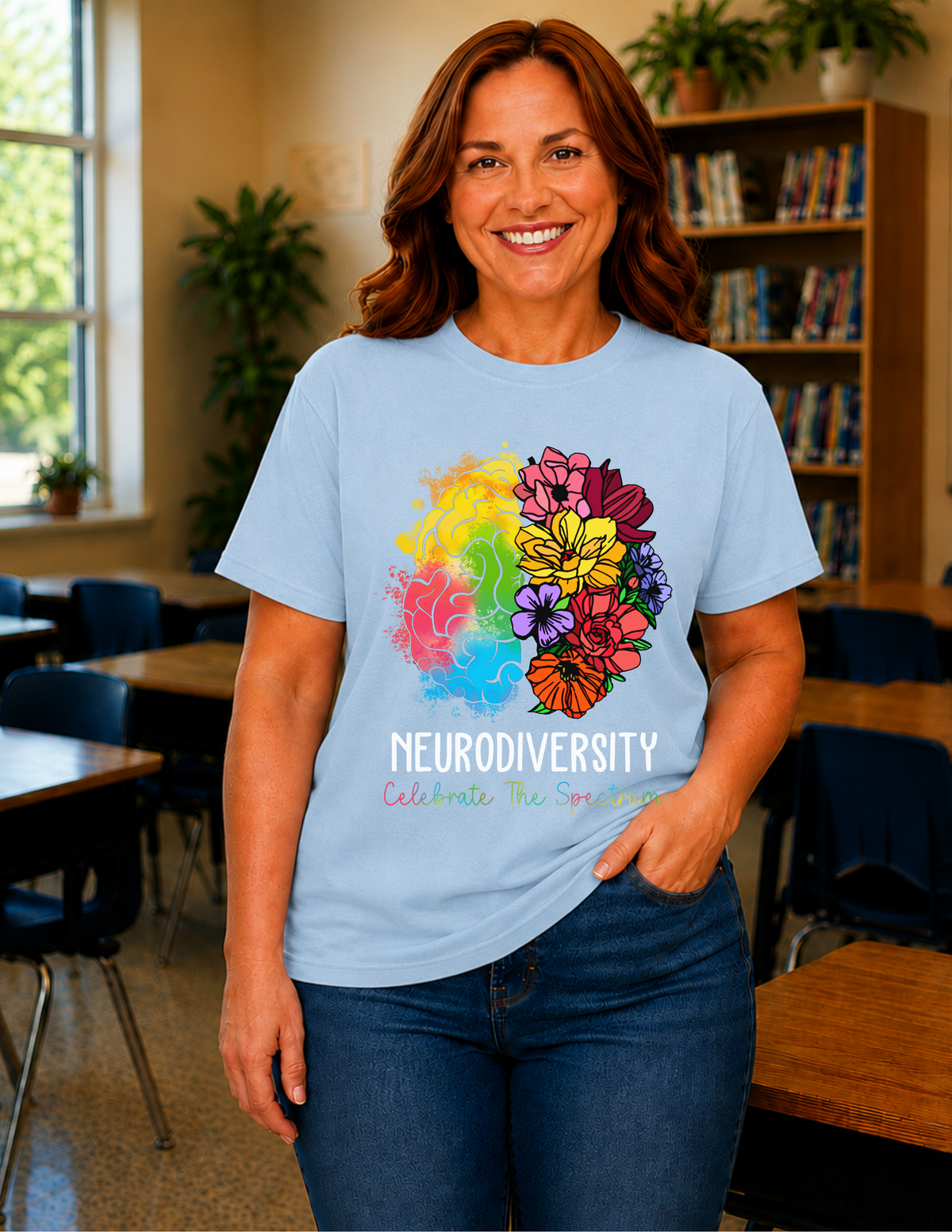 Neurodiversity Celebrate The Spectrum T-Shirt  |  ADULT