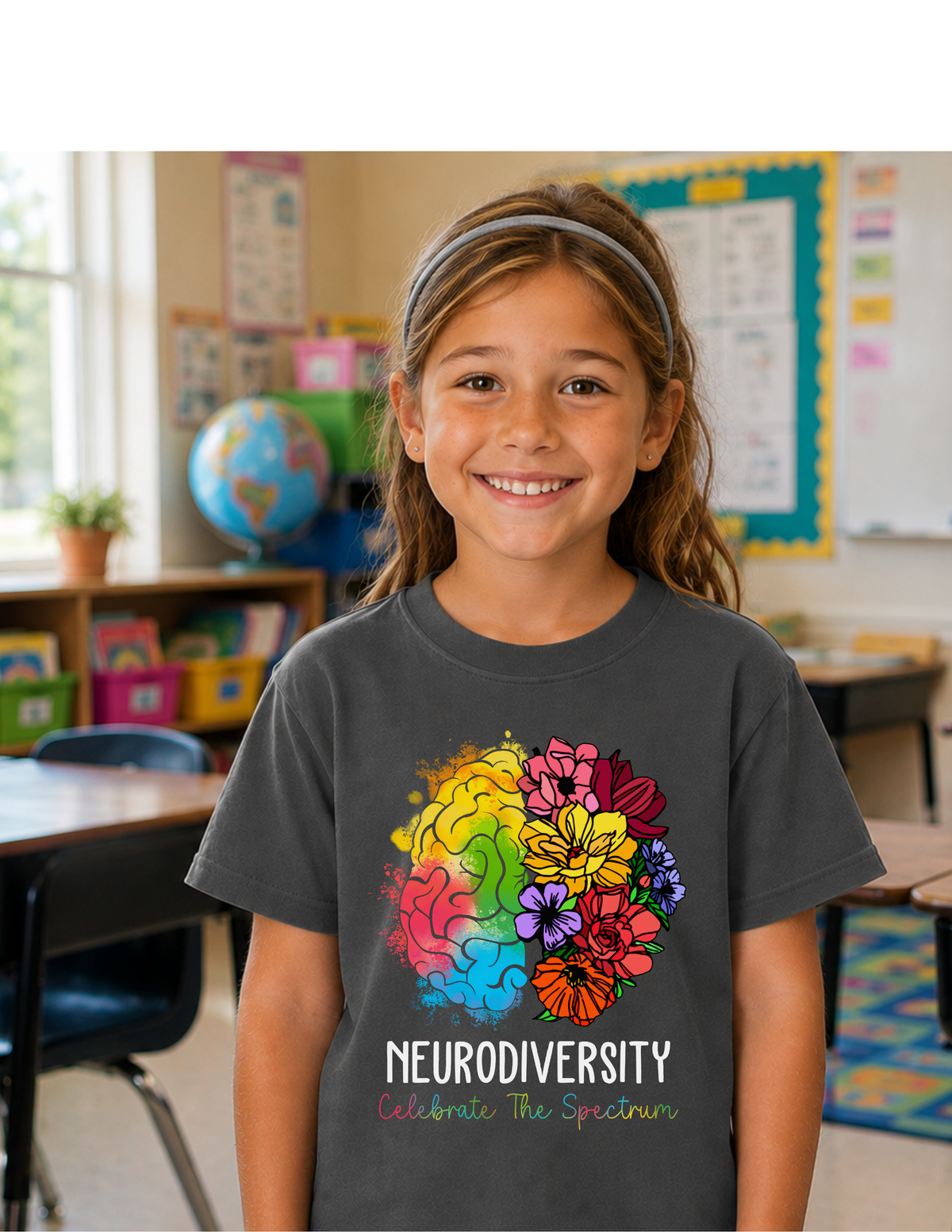 Neurodiversity Celebrate The Spectrum T-Shirt | YOUTH