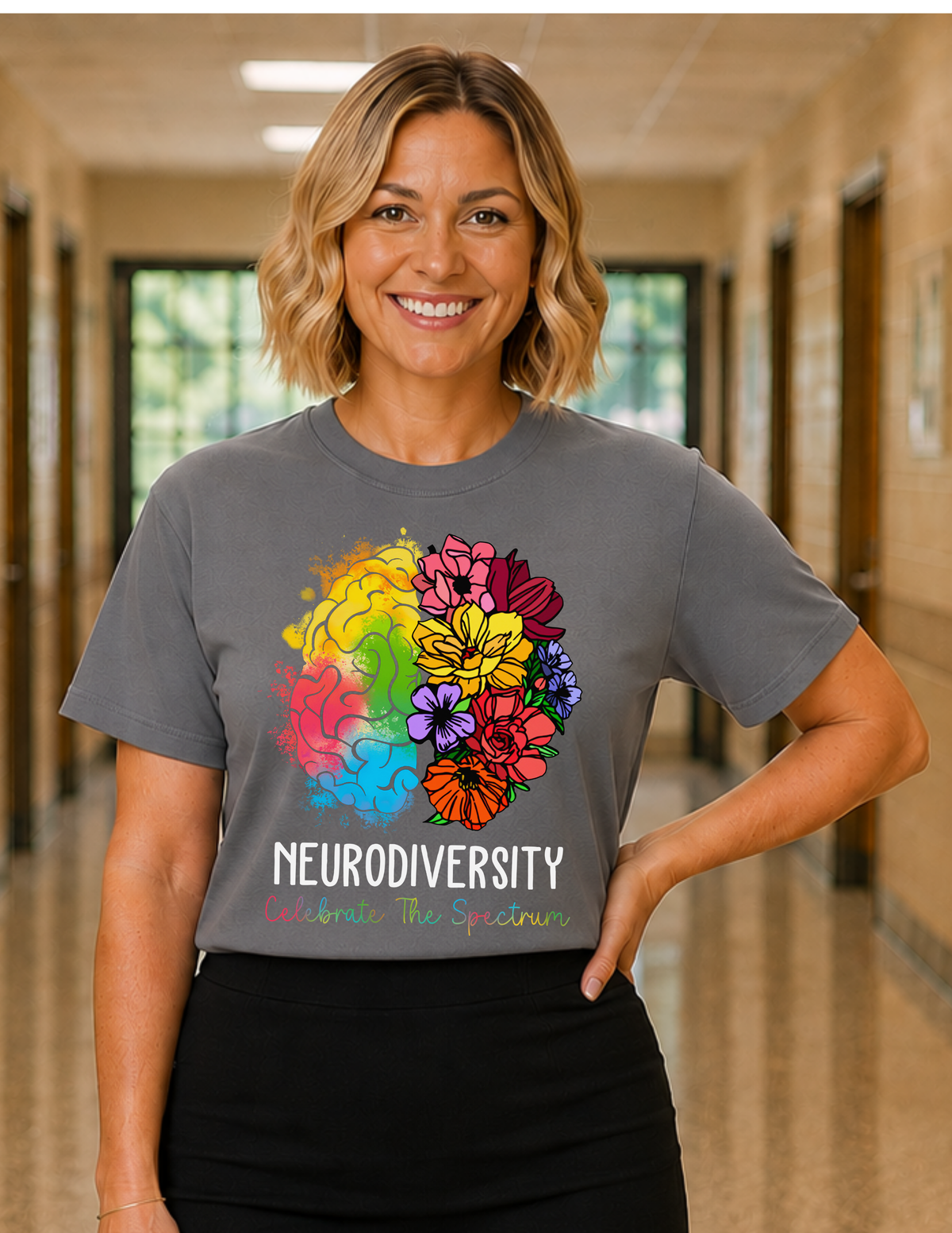 Neurodiversity Celebrate The Spectrum T-Shirt  |  ADULT
