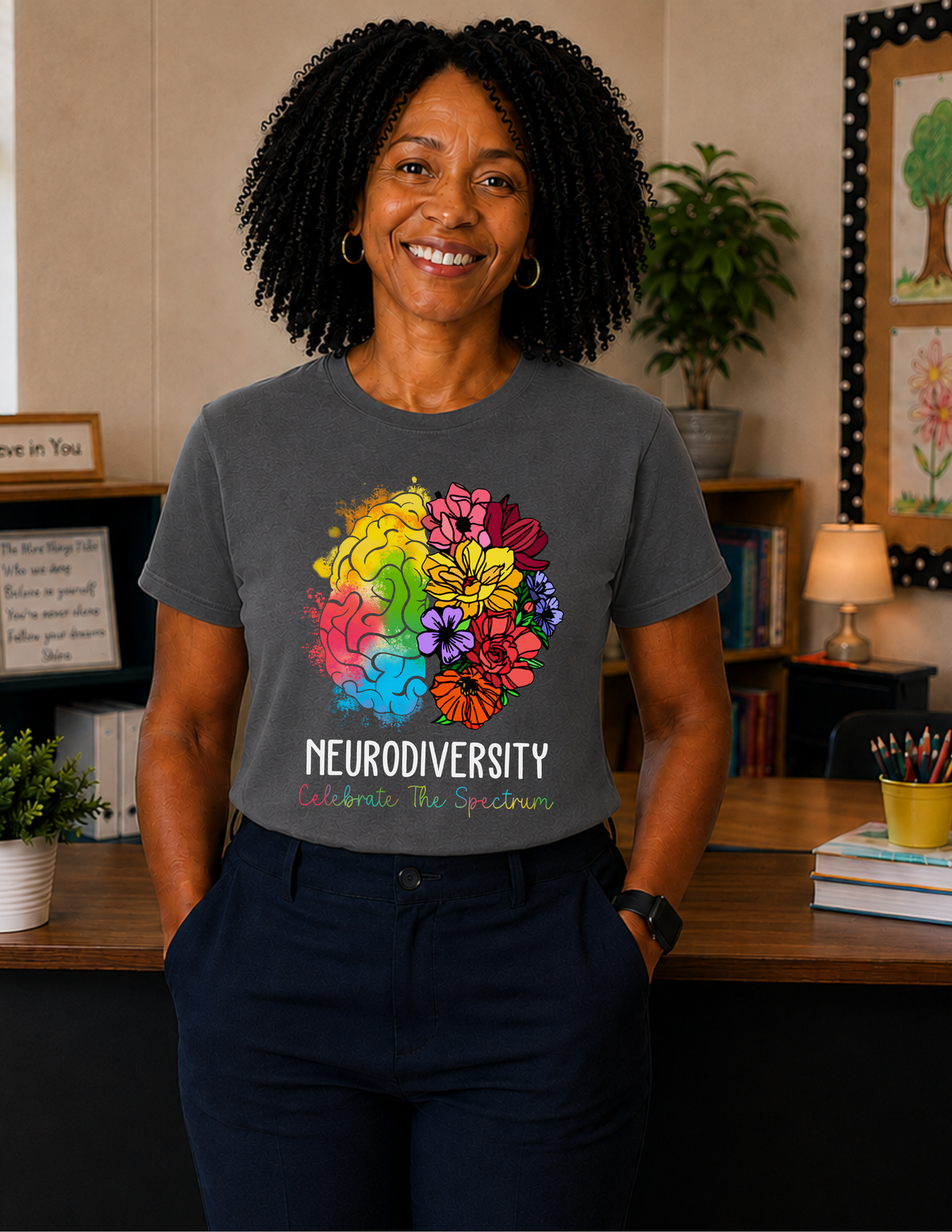 Neurodiversity Celebrate The Spectrum T-Shirt  |  ADULT