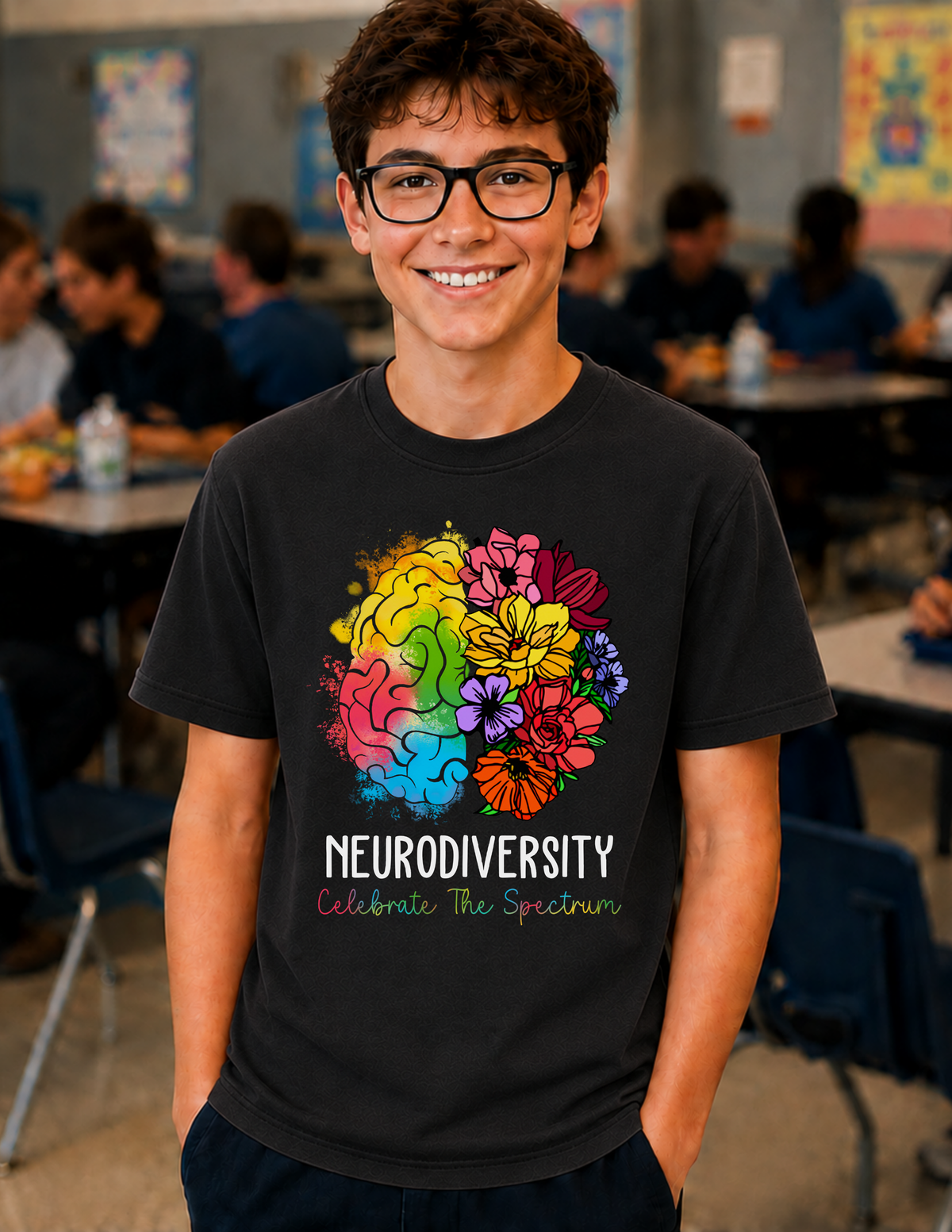Neurodiversity Celebrate The Spectrum T-Shirt | YOUTH