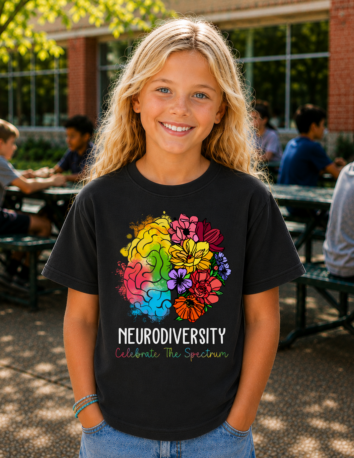 Neurodiversity Celebrate The Spectrum T-Shirt | YOUTH