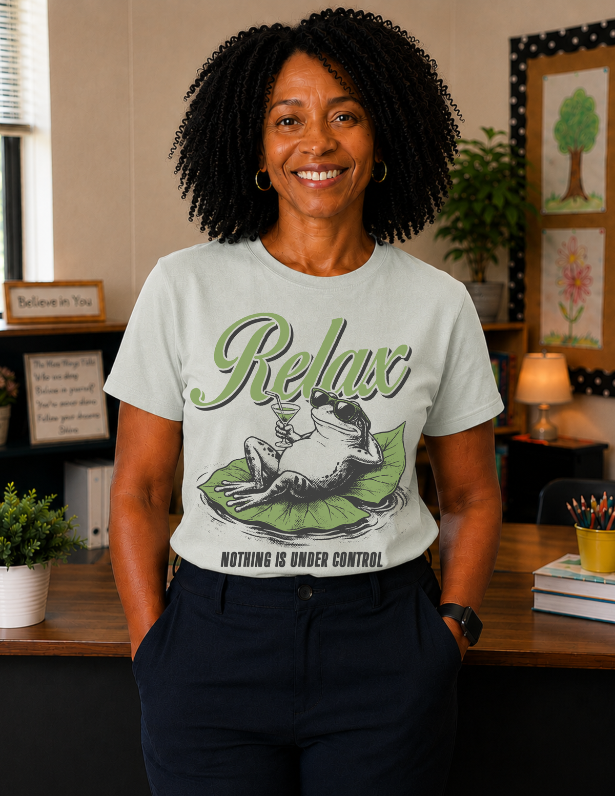 Relax Nothing Under Control T-Shirt | ADULT