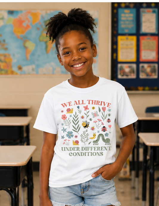 We All Thrive Different Neurodiversity T-Shirt | YOUTH