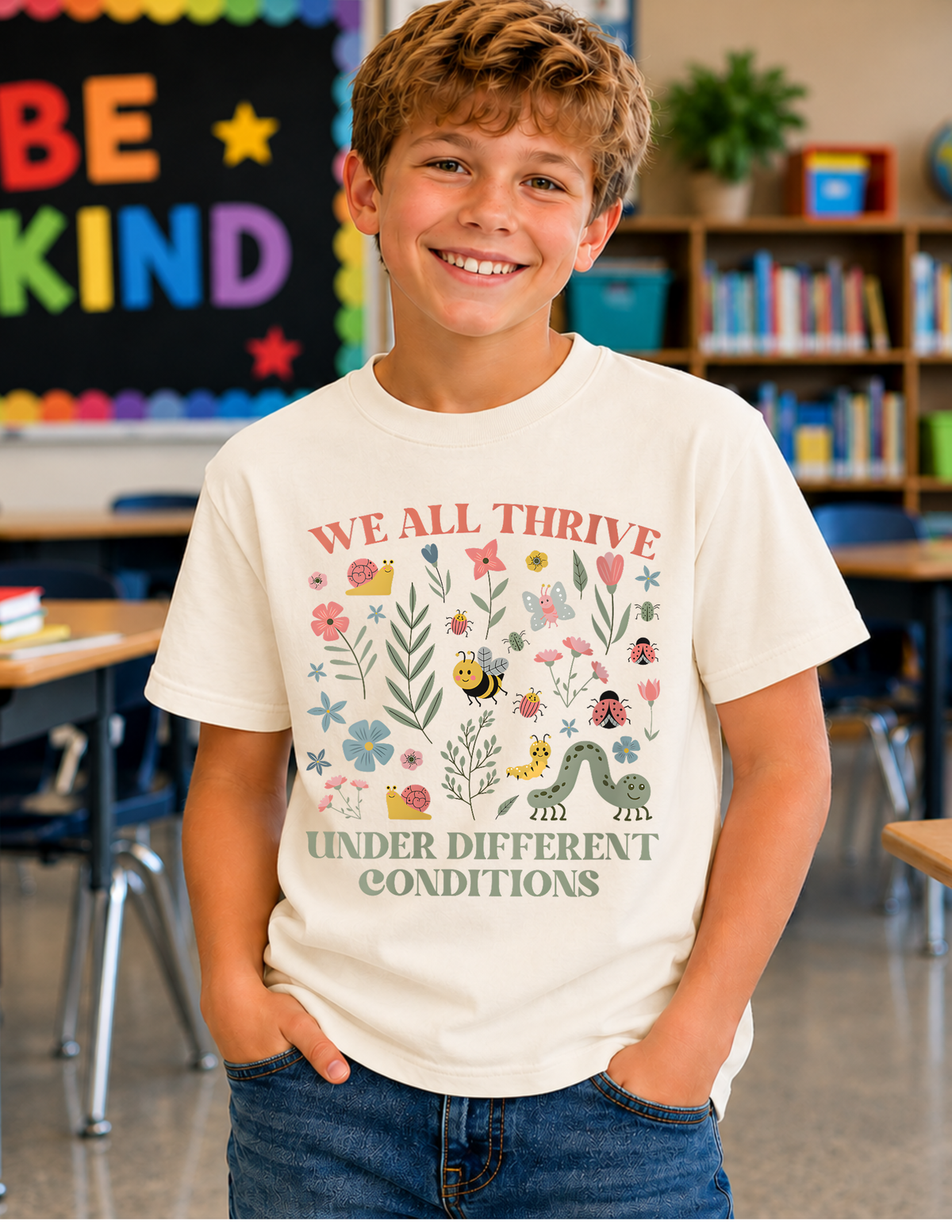 We All Thrive Different Neurodiversity T-Shirt | YOUTH