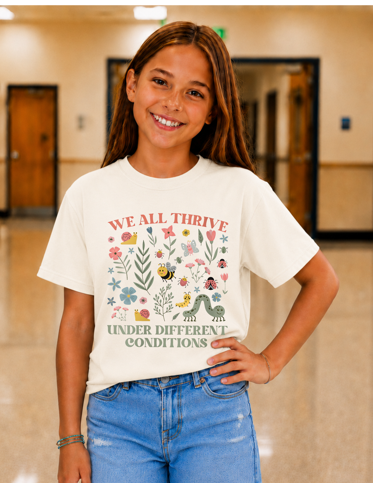 We All Thrive Different Neurodiversity T-Shirt | YOUTH