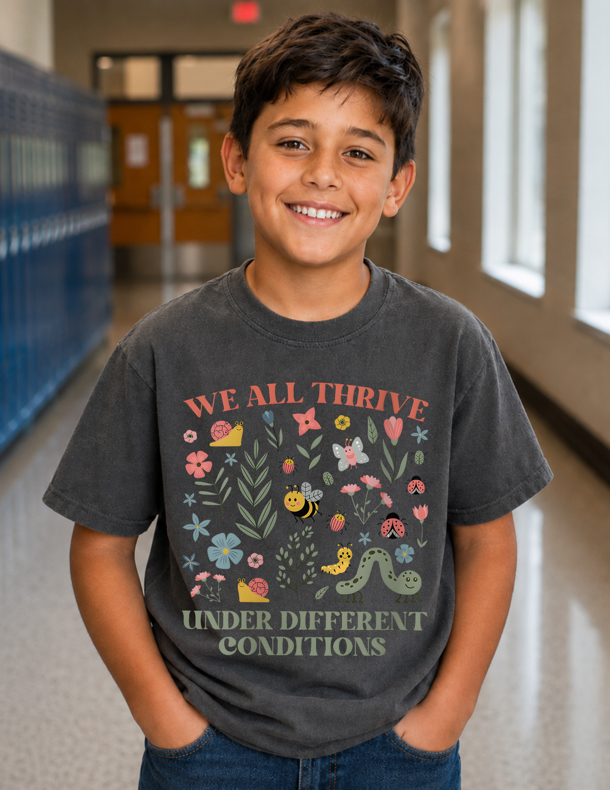 We All Thrive Different Neurodiversity T-Shirt | YOUTH