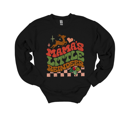 Mamas Little Reindeer-YOUTH (Pink Accents)