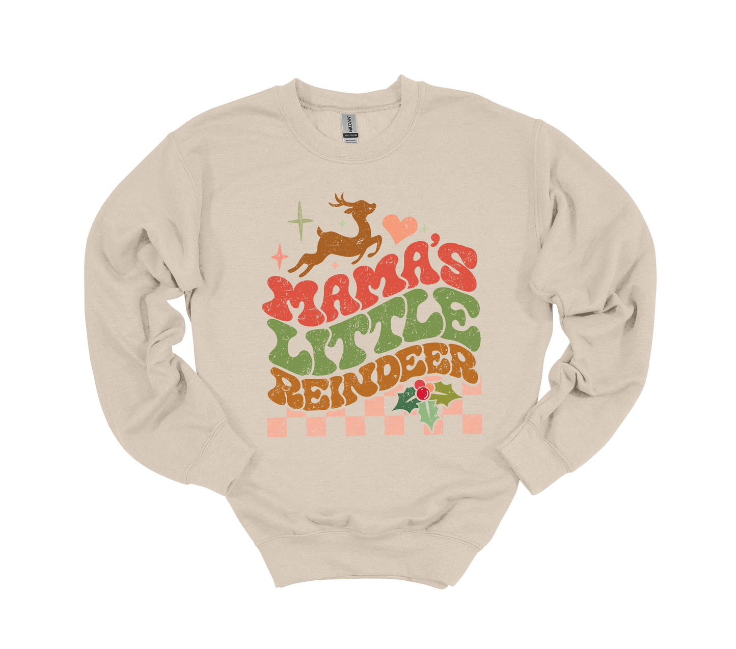 Mamas Little Reindeer-YOUTH (Pink Accents)