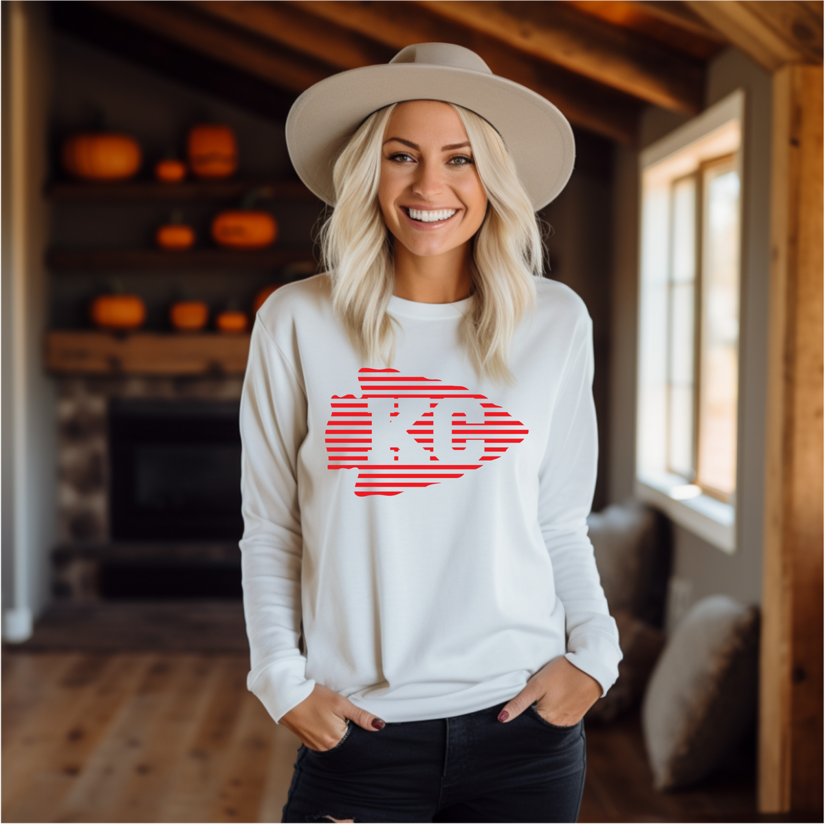 Kansas City Arrowhead SWEATSHIRT  *ADULT Size*