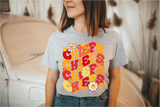 Chiefs with Flowers Tshirt *YOUTH Size*
