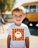 Kansas Chiefs Smiley Face TeeShirt  *ADULT Size*