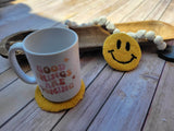 Smiley Face Mug Rug!